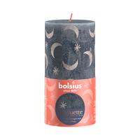 Rustikální svíčka 13cm BOLSIUS břidlicově mod...