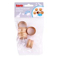 Šroubovací víčka na lahve 28mm TORO 5ks