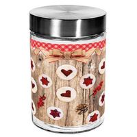 Skleněná dóza na cukroví TORO 1100ml linecké