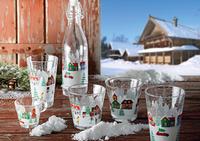 Skleněný hrnek CERVE Nadia 310ml SNOW VILLAGE