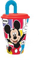 Plastový kelímek s brčkem MICKEY 430ml