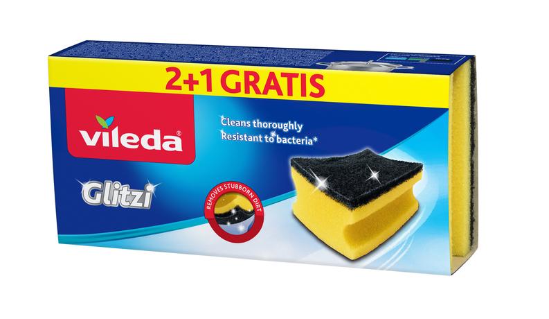 Pěnová houbička VILEDA Glitzi 2+1ks