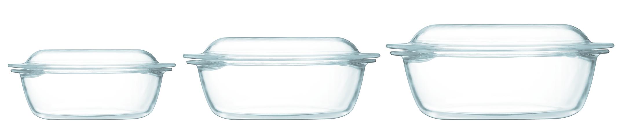 Skleněná zapékací mísa PYREX s víkem Ø20cm/2,...