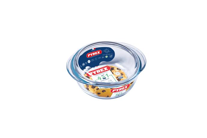 Skleněná zapékací mísa PYREX s víkem Ø18cm/1,...