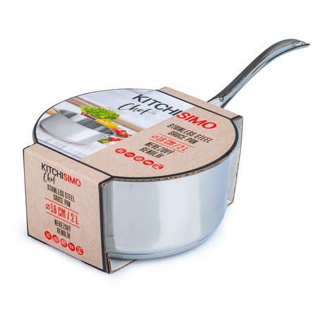 Nerezový rendlík KITCHISIMO chef ø18cm 2l