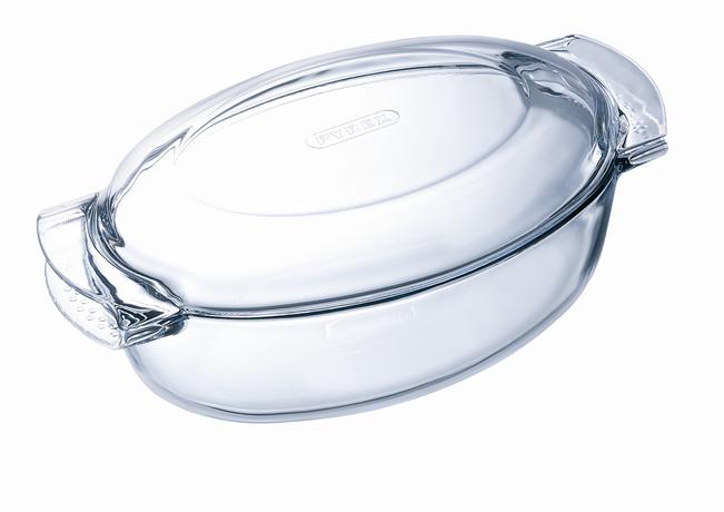 Skleněná zapékací mísa PYREX s víkem 38x23cm/...