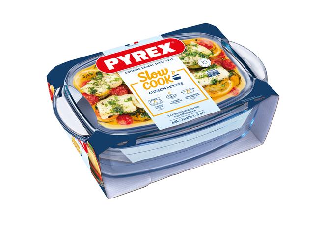 Skleněná zapékací mísa PYREX s víkem 33x20cm/...