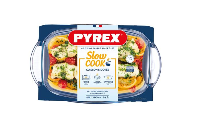 Skleněná zapékací mísa PYREX s víkem 33x20cm/...