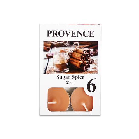 Čajová svíčka PROVENCE 6ks sladké koření