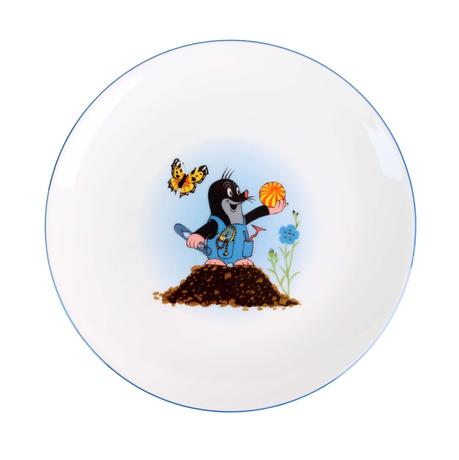 Porcelánový talíř THUN krtek 20,8cm