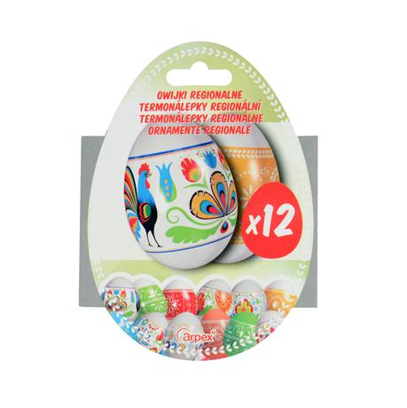 Termonálepky na velikonoční vajíčka 12ks regi...