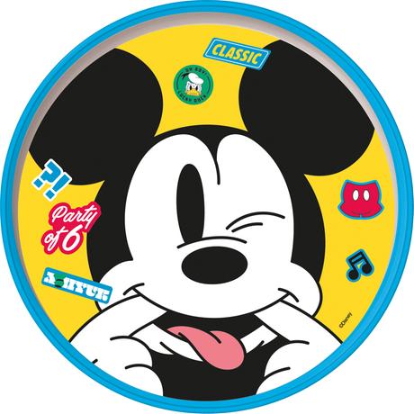 Plastový talíř MICKEY 19,5cm protiskluzový