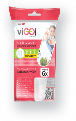 Plastové party panáky 40ml, 6ks